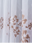 Perdea tip in brodat, alb/bej Perdea tip in brodat, alb/bej