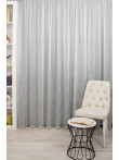 Perdea tulle bamboo imprimat, alb/argintiu Perdea tulle bamboo imprimat, alb/argintiu