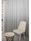 Perdea tulle bamboo imprimat, alb/argintiu Perdea tulle bamboo imprimat, alb/argintiu