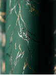 Draperie verde cu insertii aurii/argintii