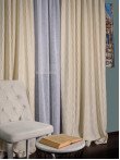 Draperie catifea creponata, crem