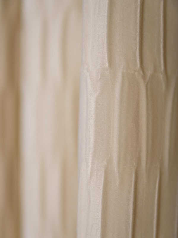 Draperie catifea creponata, crem
