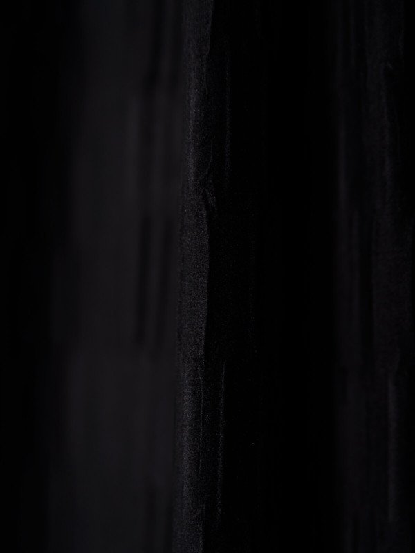 Draperie catifea creponata, negru
