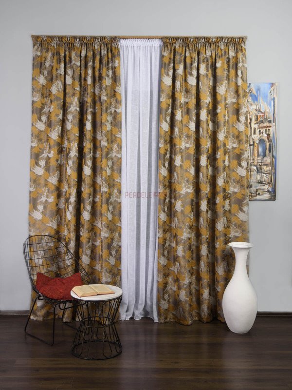 Draperie bej,galben