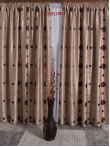 Draperie blackout, crem/maro, model buline