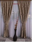 Draperie blackout, crem/maro