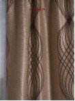 Draperie blackout, crem/maro