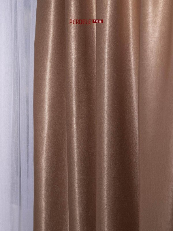 Draperie blackout  cu soft,auriu