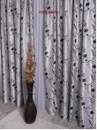 Draperie Blackout, gri  / negru