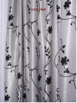 Draperie Blackout, gri  / negru