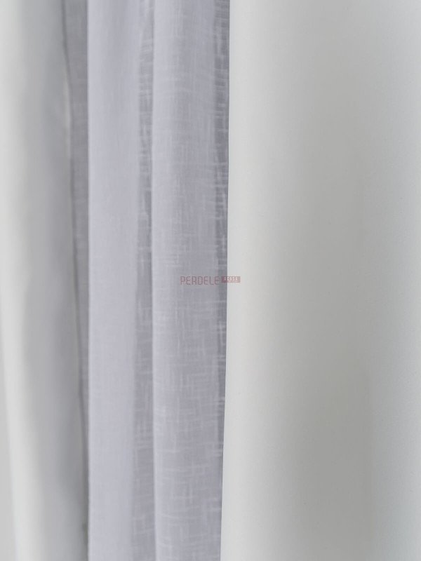 Draperie uni alb