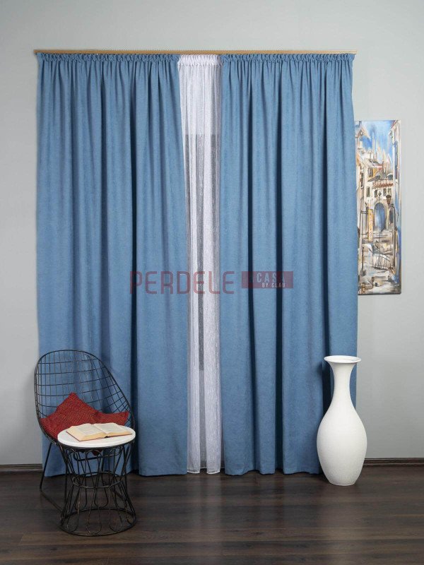 Draperie blackout albastru gabi