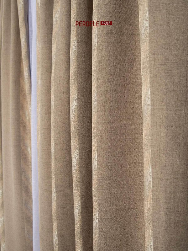 Draperie blackout crem/auriu