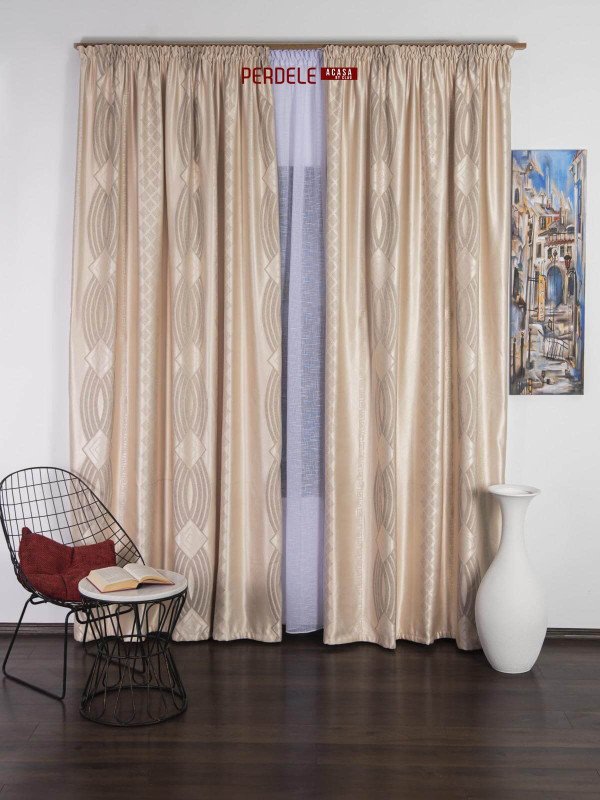 Draperie blackout crem