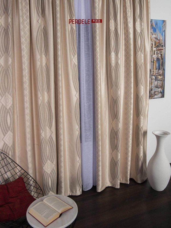 Draperie blackout crem