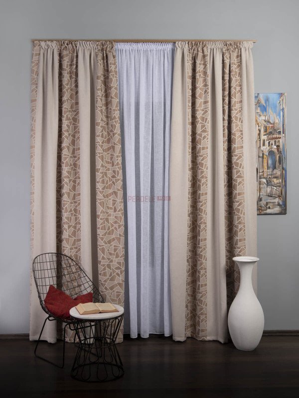 Draperie blackout, crem/bej Draperie blackout, crem/bej