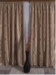 Draperie blackout, crem/maro