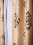 Draperie blackout crem/maro model baroc