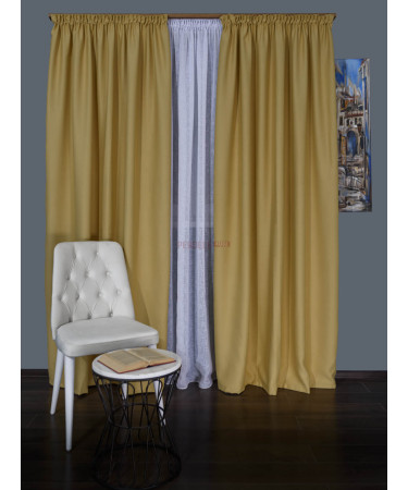 Draperie blackout galben Draperie blackout galben