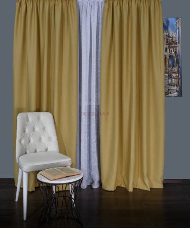 Draperie blackout galben