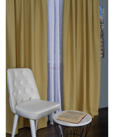 Draperie blackout galben Draperie blackout galben