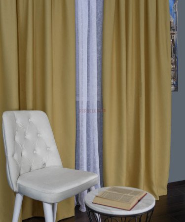 Draperie blackout galben