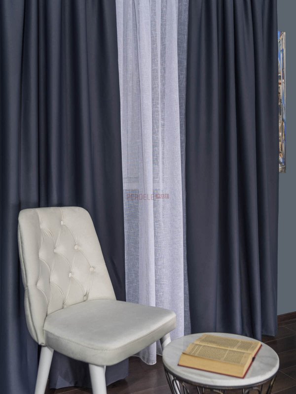 Draperie blackout gri