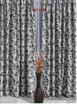 Draperie blackout gri/negru