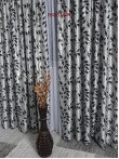 Draperie blackout gri/negru