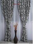 Draperie blackout gri/negru