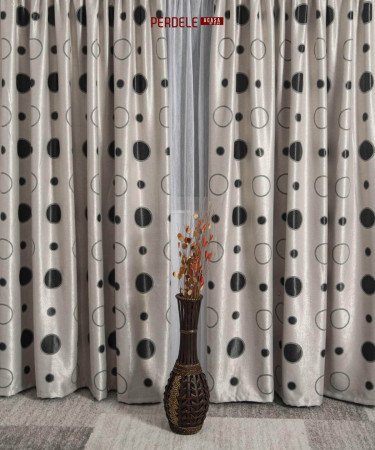 Draperie blackout gri/negru Draperie blackout gri/negru