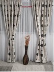 Draperie blackout gri/negru