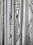 Draperie blackout gri/negru Draperie blackout gri/negru
