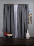 Draperie blackout gri rustic