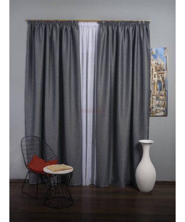 Draperie blackout gri rustic Draperie blackout gri rustic