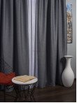 Draperie blackout gri rustic