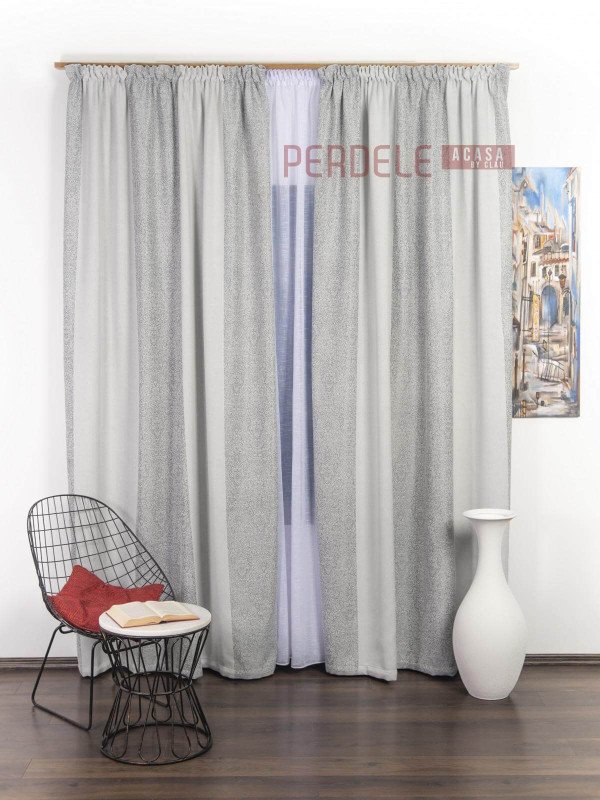 Draperie blackout gri