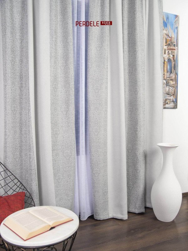 Draperie blackout gri