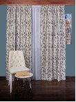 Draperie blackout gri/negru model abstract