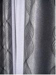 Draperie blackout gri/negru model abstract