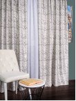 Draperie blackout gri/negru model marmura