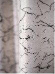 Draperie blackout gri/negru model marmura