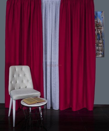 Draperie blackout rosu