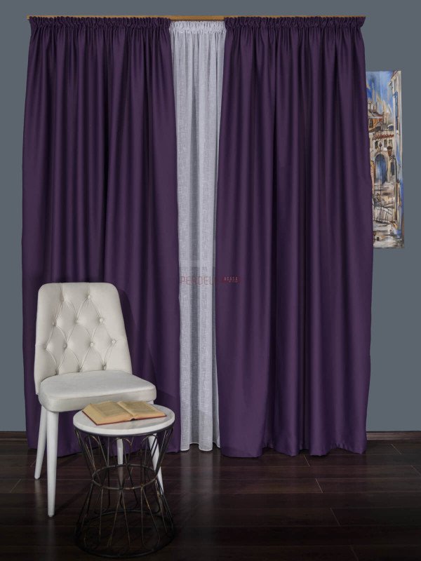 Draperie uni mov