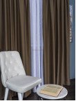 Draperie blackout maro