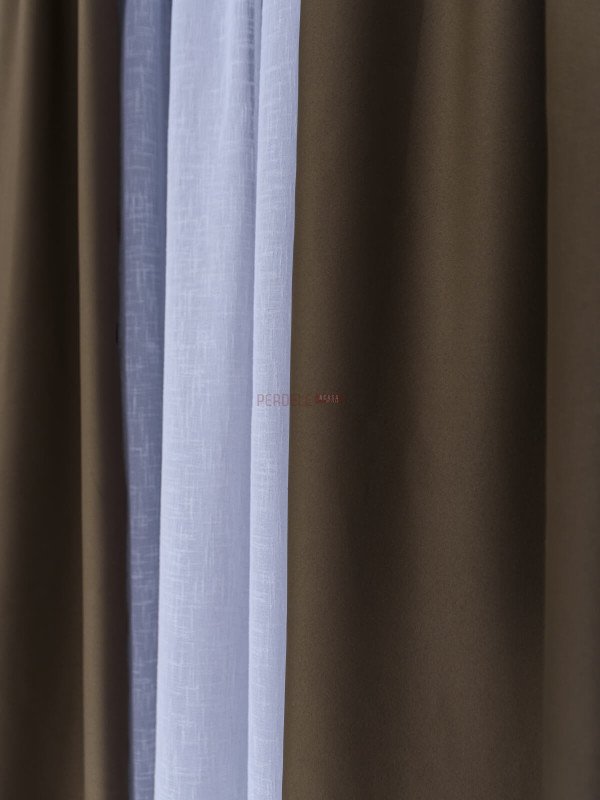 Draperie blackout maro