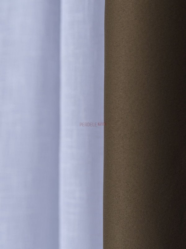 Draperie blackout maro