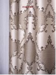 Draperie blackout model baroc,argintiu/maro