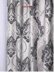 Draperie blackout model baroc,argintiu/negru