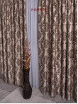 draperie blackout model baroc,crem /maro